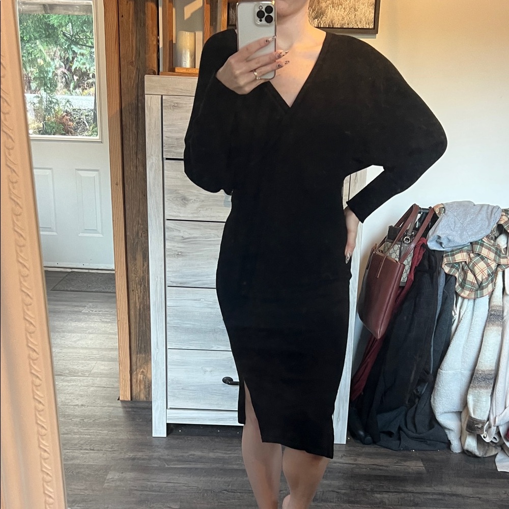 Jessica Simpson Black Long Sleeve Dress
